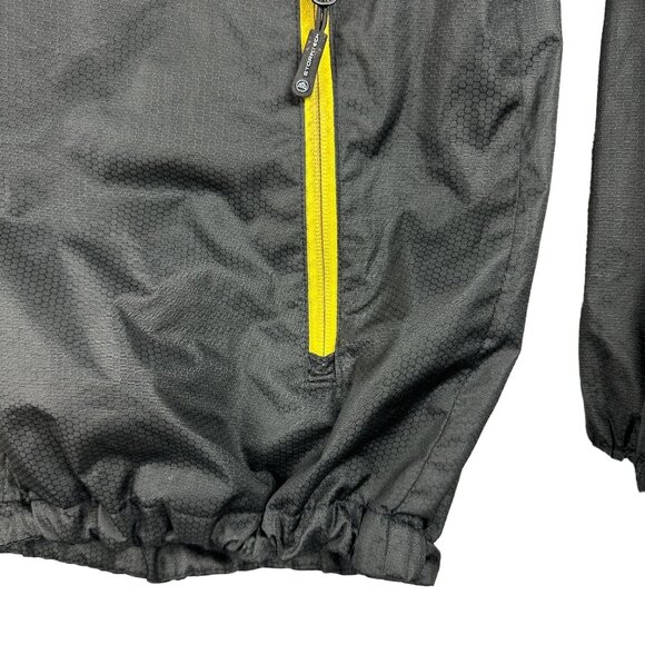 Stormtech Jacket Men's M Black Yellow Performance Apparel Windbreaker Strapped - Picture 12 of 16
